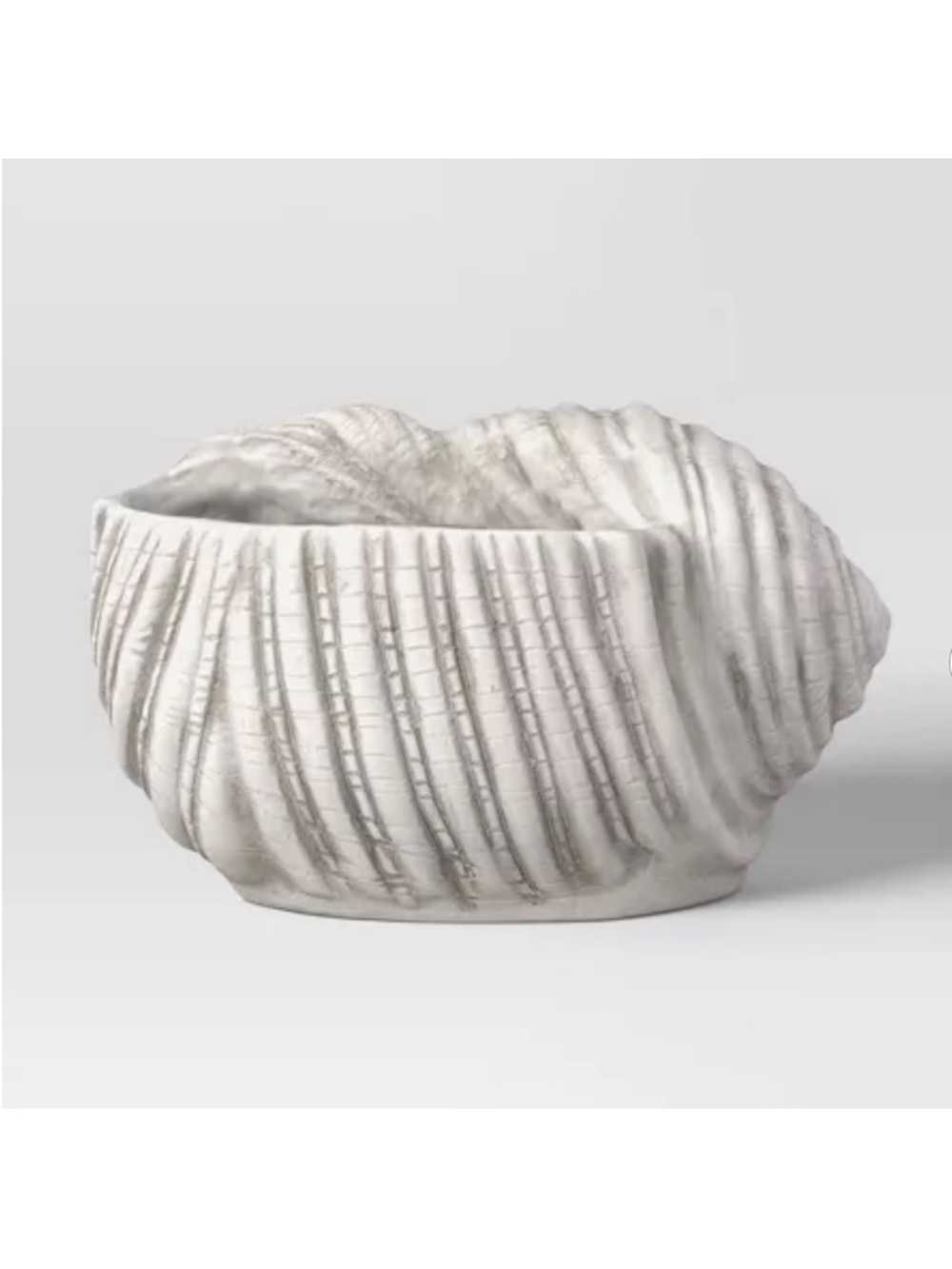Medium Shell Seashell Ceramic Planter 6.7"x8.7" White - Threshold™ NEW! Target